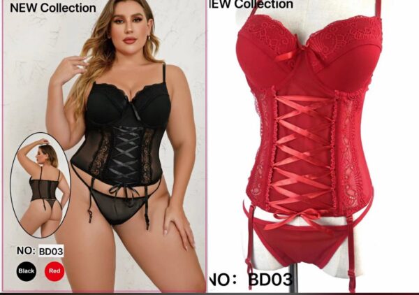 BD03 HERMOSO CONJUNTO SEXY DE LENCERIA