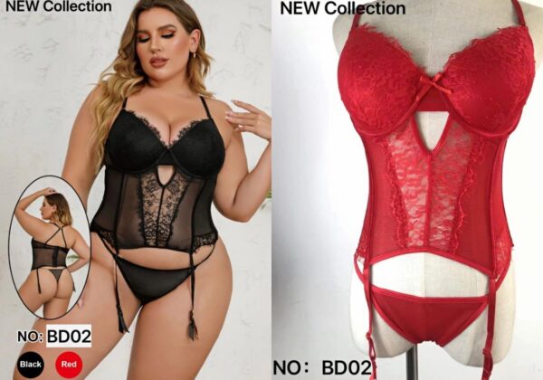 BD02 HERMOSO CONJUNTO SEXY DE LENCERIA